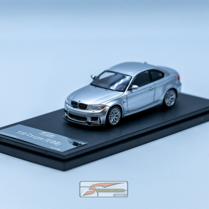 7 CM Model 1/64 BMW 1M Coupe E82 Silver