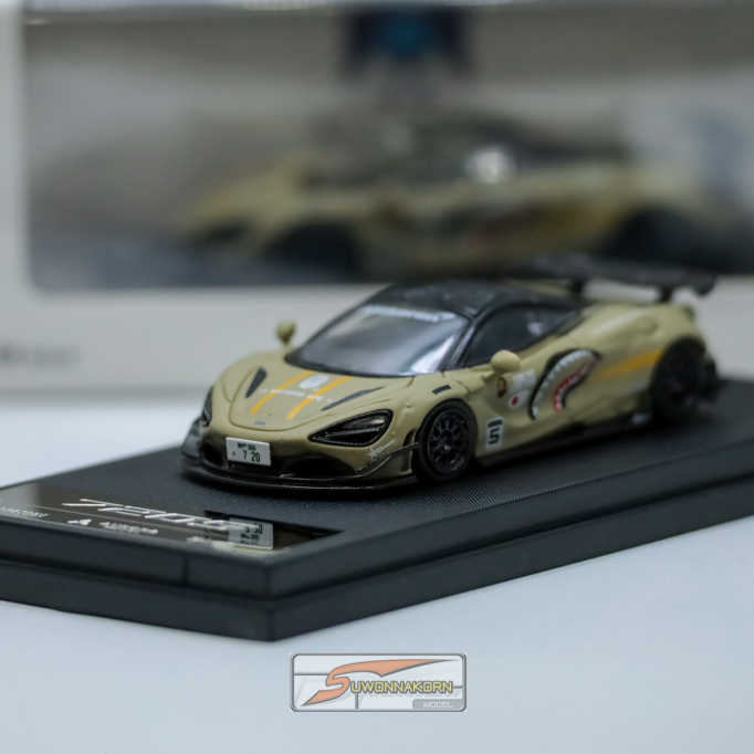 Aurora Model 1/64 McLaren 720S Shark Matt Green