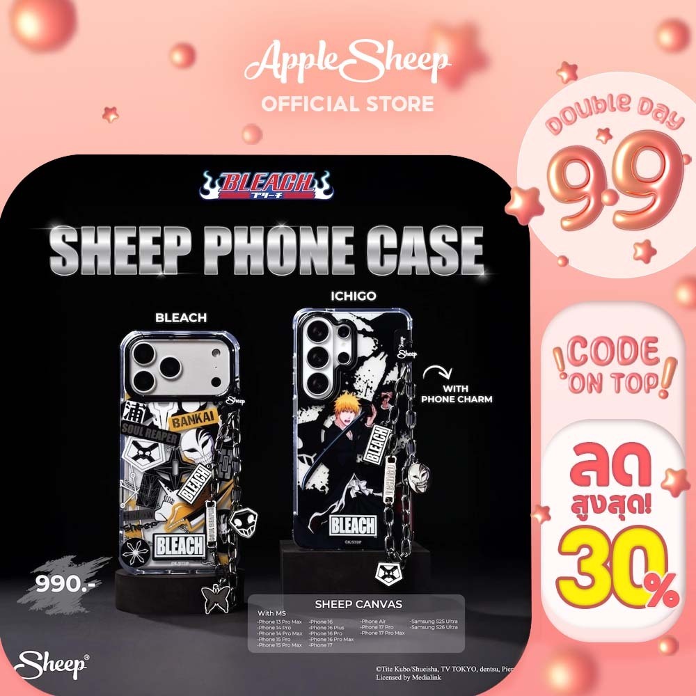 [For iPhone MS & Samsung Bleach] Bleach Collection เคสสำหรับไอโฟน MS แม่เหล็ก เคส S25/S26 Ultra ลายบ