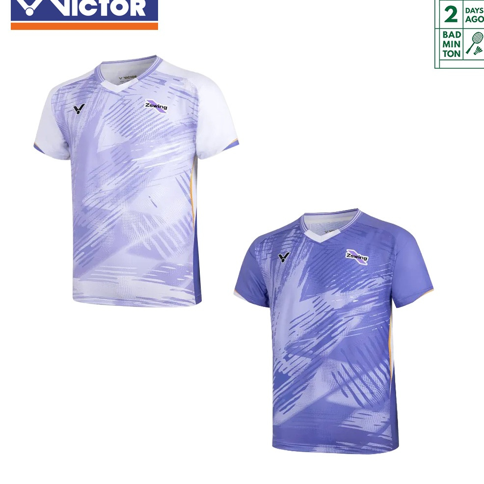 🔥 [ลิขสิทธิ์แท้] เสื้อกีฬาแบดมินตัน VICTOR T-601ZSW (สี A/J) คอวี Zswing ผ้านุ่ม ระบายอากาศ แห้งไว ข