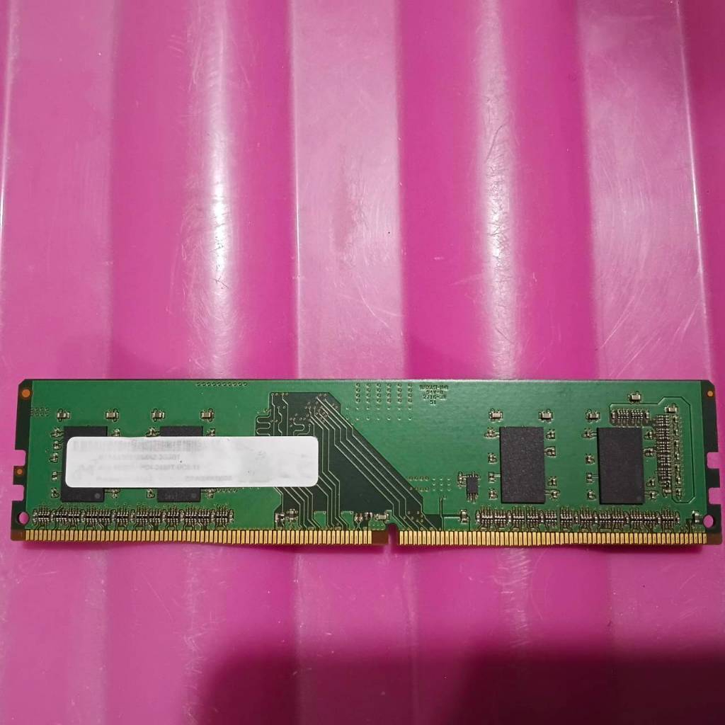 แรมพีซีมือสอง RAM PC DDR4 4GB Bus 2133 MHz ถอดจากเครื่อง ACER สภาพสวย ขั้วทองเหลืองเนียน ใช้งานปกติ