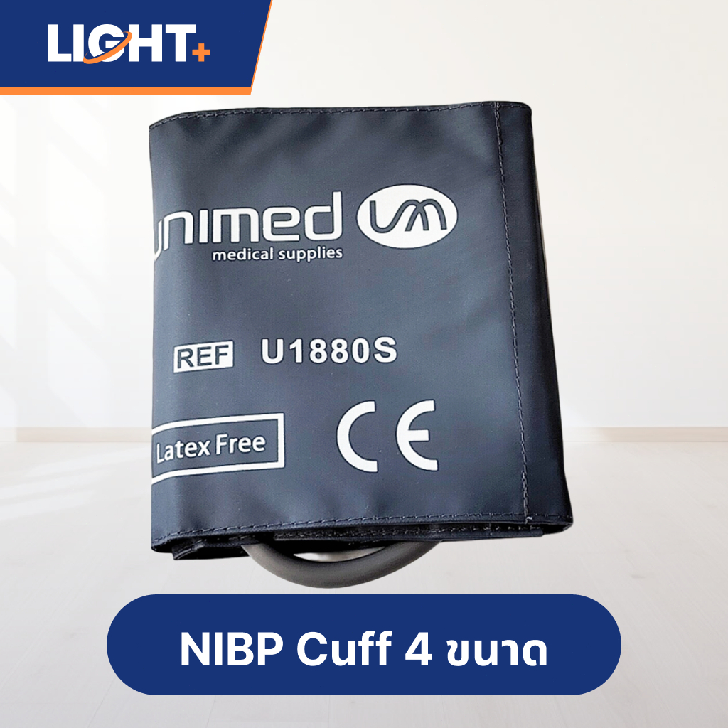 UNIMED CUFF Reusable ผ้าพันแขนวัดความดัน ชนิดสายเดี่ยว (แบบไม่มีข้อต่อ) Arm Cuff ผ้าพันแขน สายวัดควา
