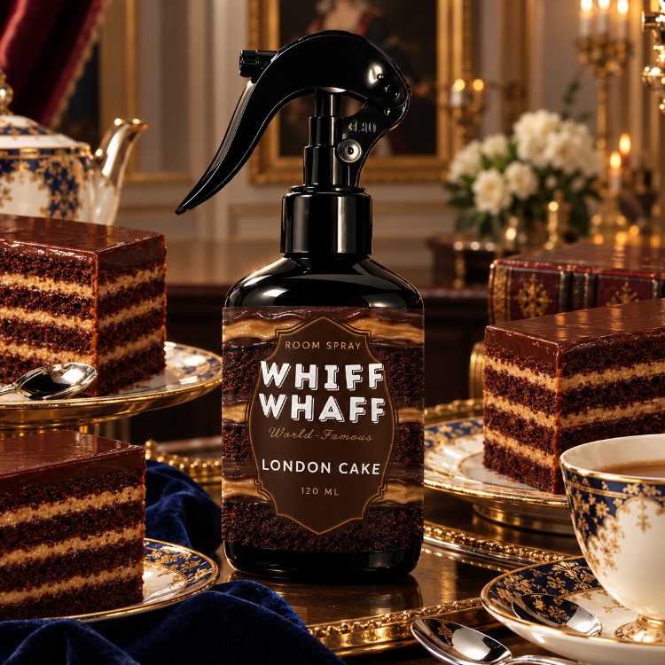 Aroma Perfume สเปรย์หอม กลิ่นลอนดอนเค้ก London Cake Whiffwhaff วิปวัป Roomspray Diffuser ก้านไม้หอม