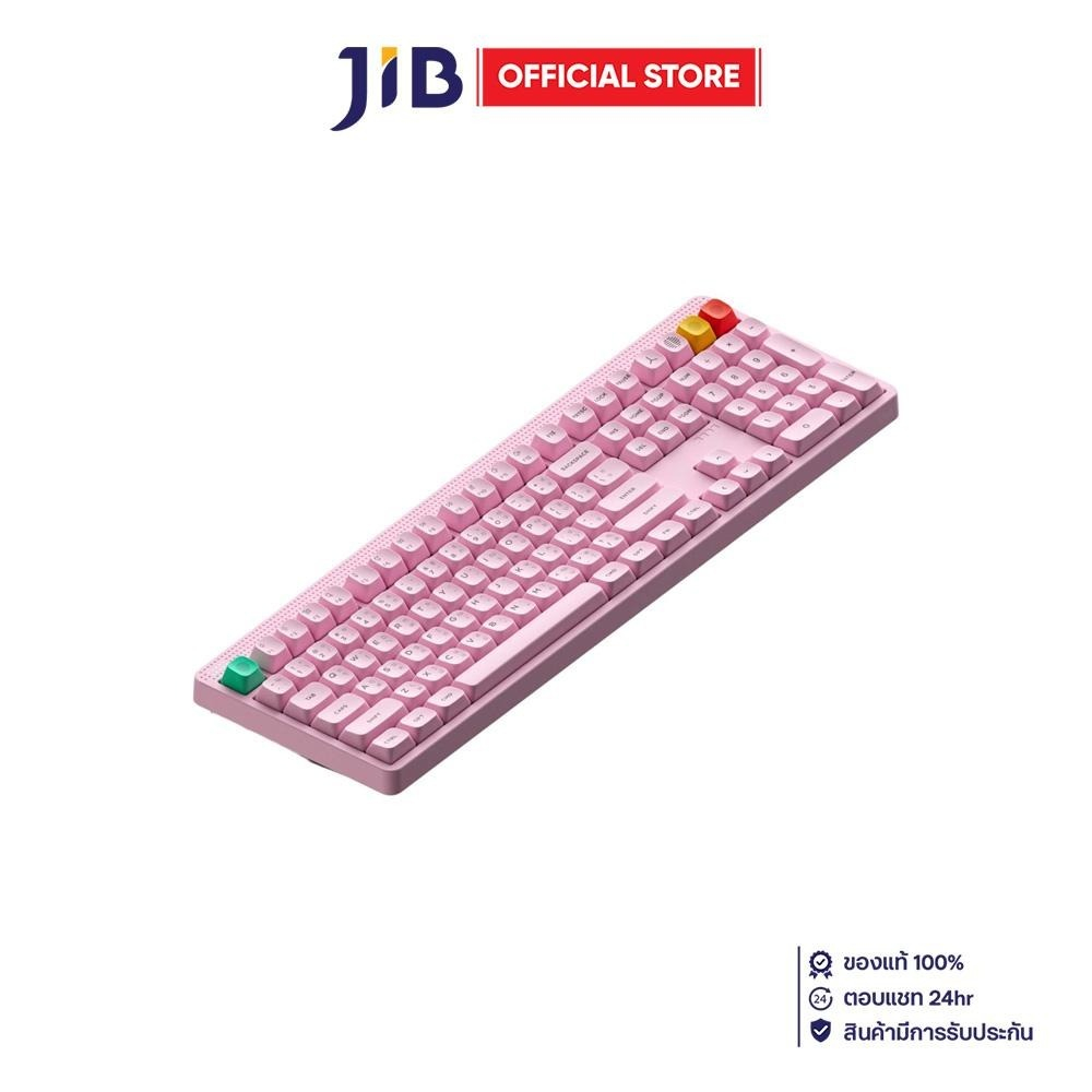 WIRELESS KEYBOARD (คีย์บอร์ดไร้สาย) NUPHY NODE 100 HIGH-PROFILE - RGB EN/TH LIGHT PINK