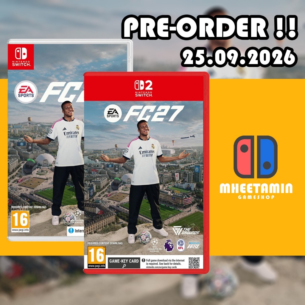 [พรีออเดอร์ 25 กันยายน 2026] Nintendo Switch 1/2 EA SPORTS FC 27 [EUR] [มือ1]