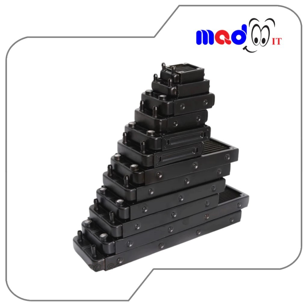 หม้อน้ำอะลูมิเนียม แบบเดือยตรง 120/240/360 มม. Aluminum Water-Cooled Radiator 10/18 Pipes
