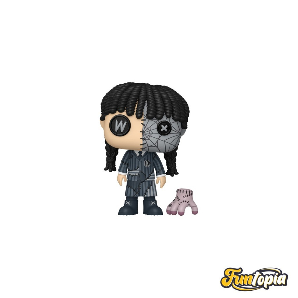 Funko POP! (93235) Wednesday Addams with Thing (Patchwork)(1942) POP!&Buddy: Wednesday by Funko
