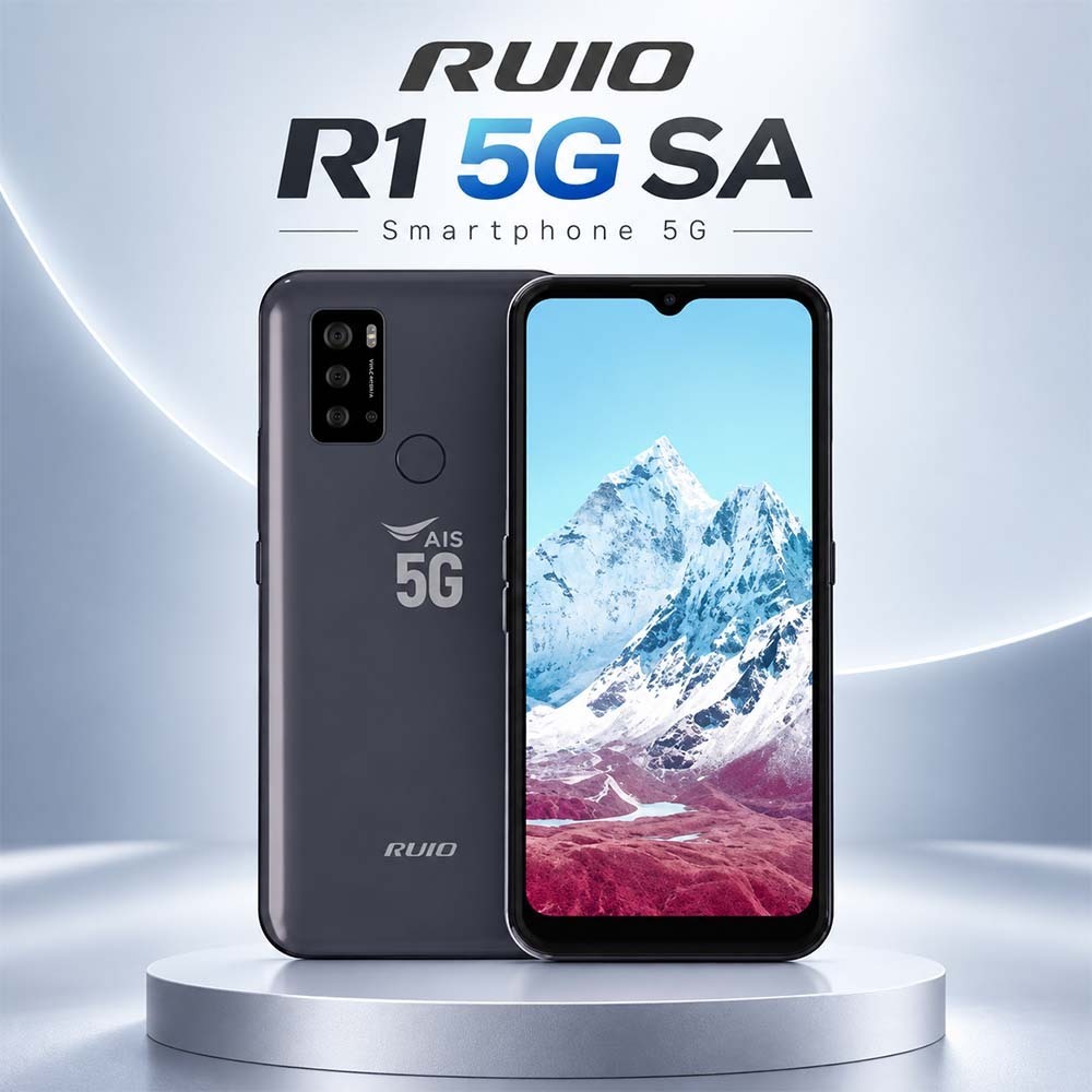AIS RUIO R-one 5G SA (4+64GB) คู่ใจตัวใหม่ มาแรง จอใหญ่ แบตเยอะ