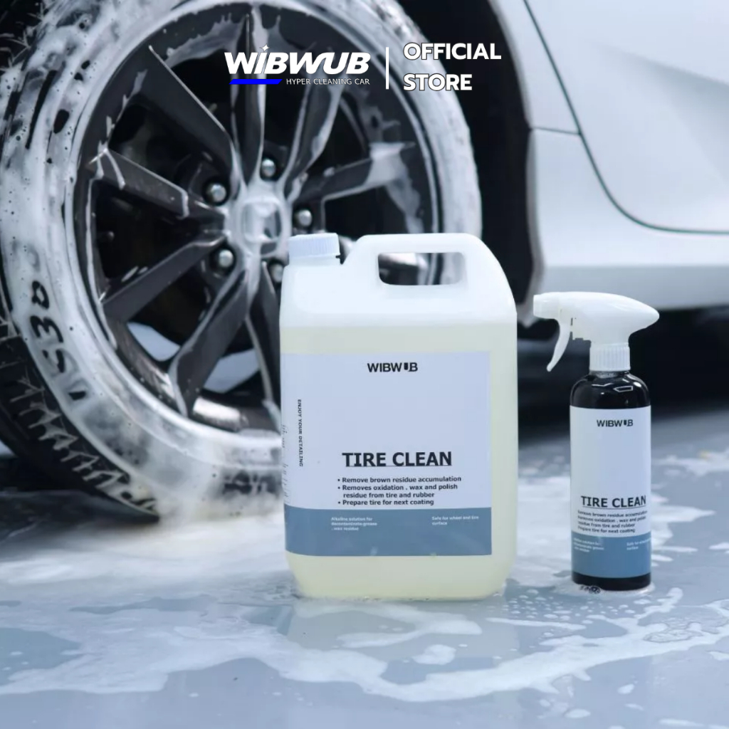 น้ำยาทำความสะอาดยางโดยเฉพาะ (WIBWUB Tire Clean V2 ขนาด 5L แถมขวดสเปรย์เปล่า)