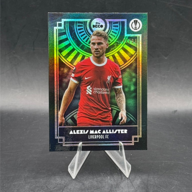 Alexis Mac Allister Green /99 Topps Deco UEFA Club Competitions Liverpool FC