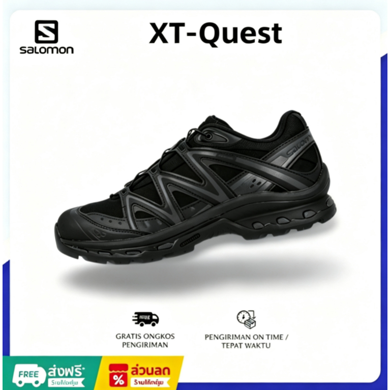 【ของแท้ 100%】 Salomon XT-Quest รองเท้าเดินป่าใบสำหรับผู้ชาย และผู้หญิง