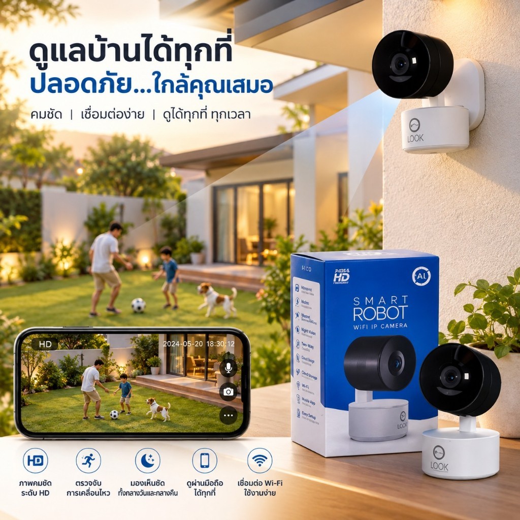 PSI กล้องวงจรปิด รุ่น SMART ROBOT 4 **สินค้าไม่มีประกัน**