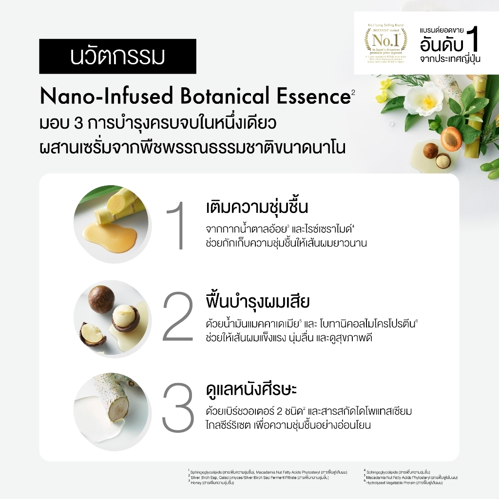 BOTANIST Botanical Shampoo & Treatment (Smooth) 460 ml + 460 g รูปที่ 2
