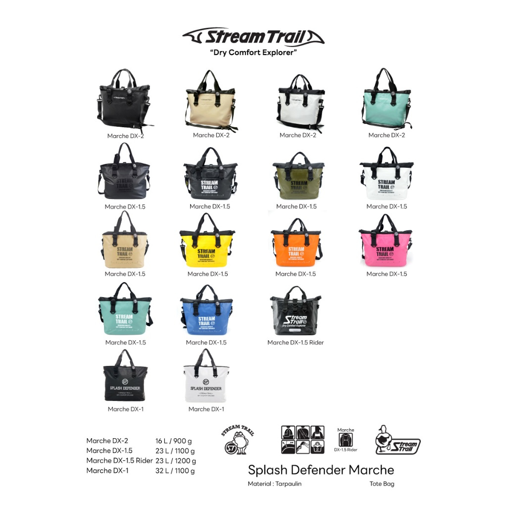 Stream Trail حقيبة توت / كتف Marche DX-2 مقاومة للماء 16 لتر — صورة 6