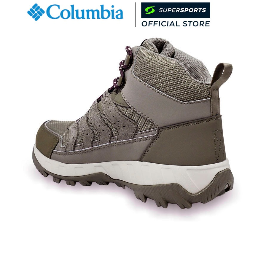 COLUMBIA حذاء مشي جبلي نسائي Strata Trail Mid مقاوم للماء عريض — صورة 3