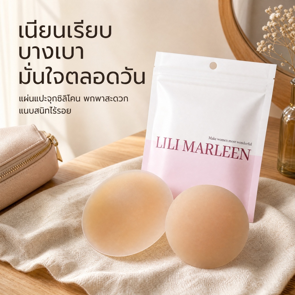 ที่ปิดจุกซิลิโคน 7cm กันน้ำ ใช้ซ้ำได้ กาวในตัว นุ่มนิ่ม ระบายอากาศดี ใสสบาย ไม่แพ้ เหมาะทุกโอกาส พร้อมส่ง