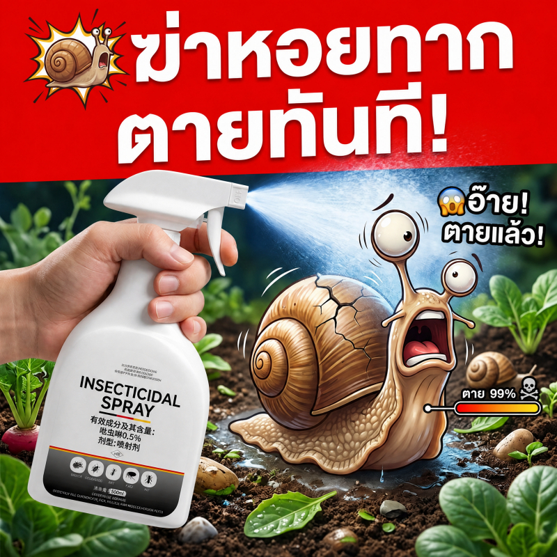 🐌 ไล่หอยทากง่ายๆ🚫🐌-MOM-ยาฆ่าหอยทาก ยาฆ่าหอย กำจัดหอยทาก ฉีดง่าย ไล่หอยทากได้ยาวนาน ไล่หอยทาก