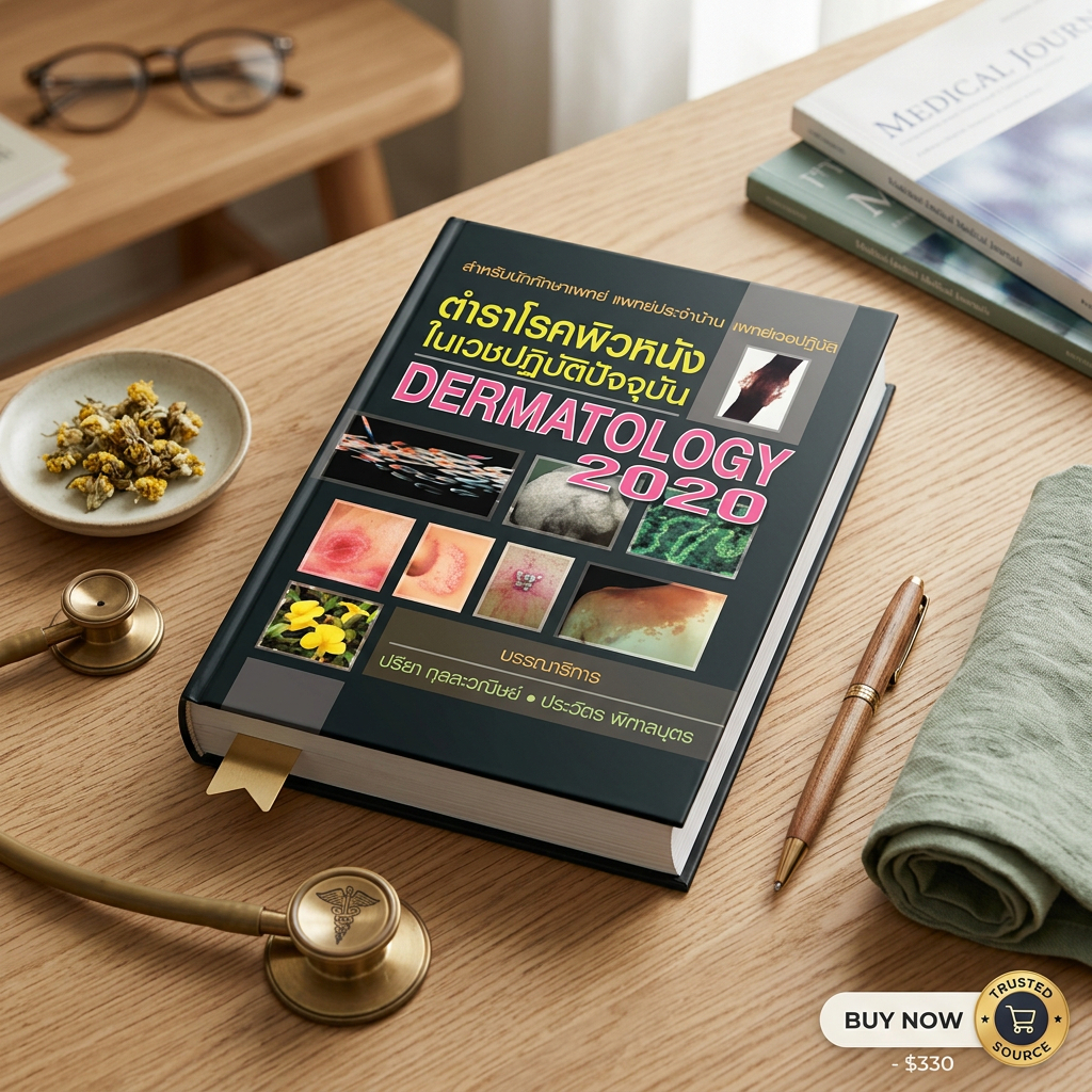 หนังสือ  DERMATOLOGY 2020 ตำราโรคผิวหนังในเวชปฎิบัติ ปัจจุบัน  // ปรียา กุลละวณิชย์ และคณะ :9789749510438