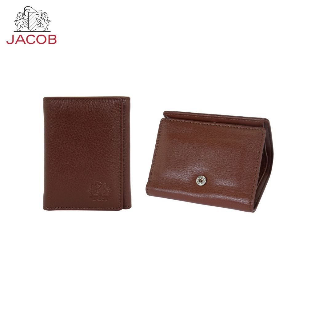 JACOB محفظة جلد ناعم تطوى 3 مرات 22582