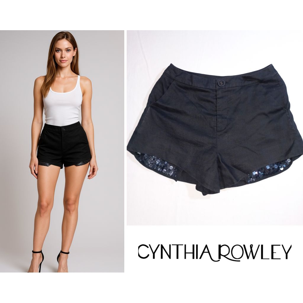 CYNTHIA ROWLEY 💯กางเกงขาสั้นผ้าลิน สภาพดี
เอว 26