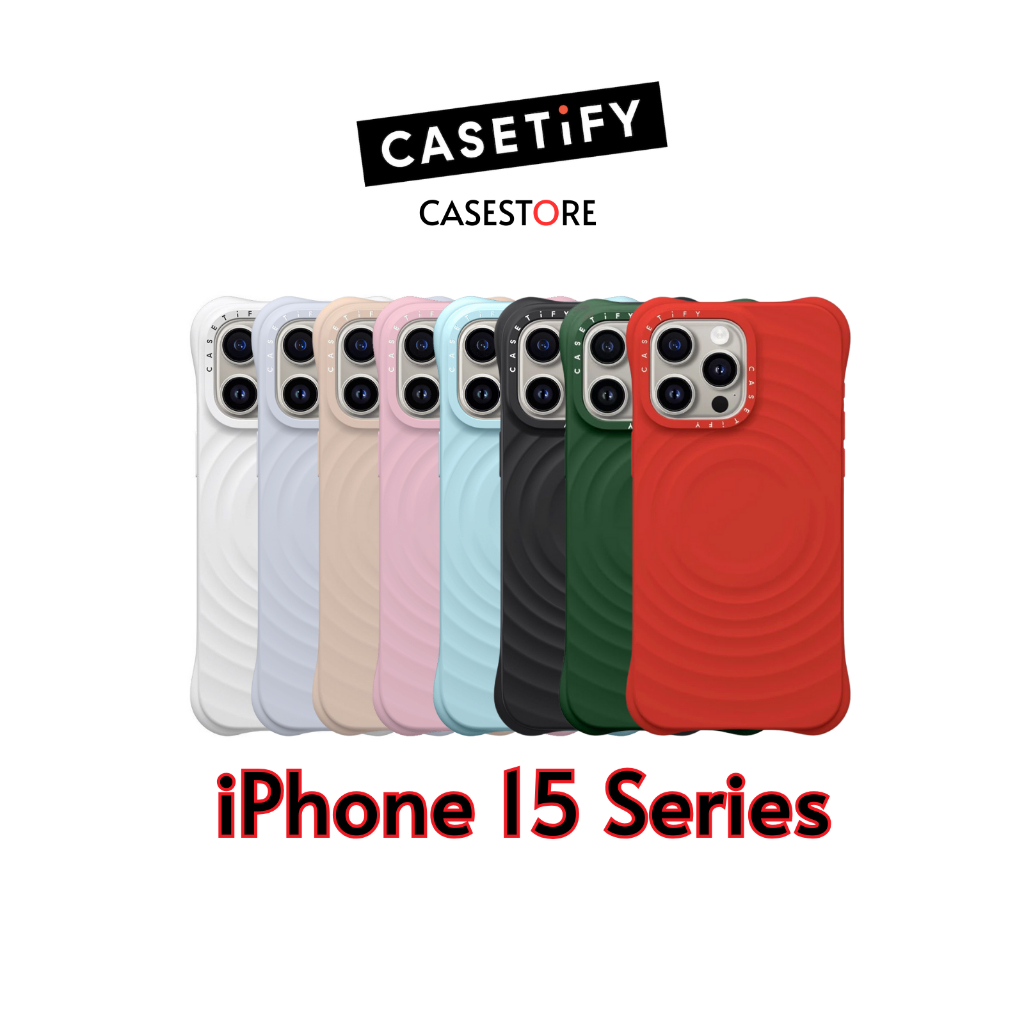[🌀พร้อมส่ง🌀] CASETiFY | Ripple Case Essentials by CASETiFY™ for iPhone 15 Series