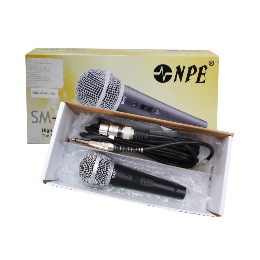 NPE SM-48A ไมโครโฟน ไมค์สาย ไมค์ร้องเพลง NPE