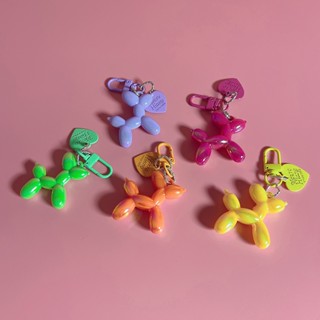 พวงกุญแจ จี้หมาลูกโป่งห้อยโทรศัพท์มือถือ พร้อมหัวใจสุดน่ารัก…