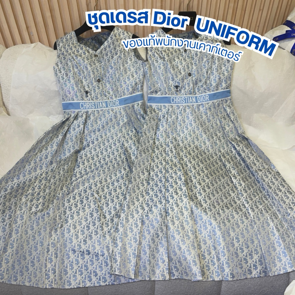 AN32🔥ชุด มินิเดรส  Uniform ของพนักงานเคาท์เตอร์ ✅ของแท้