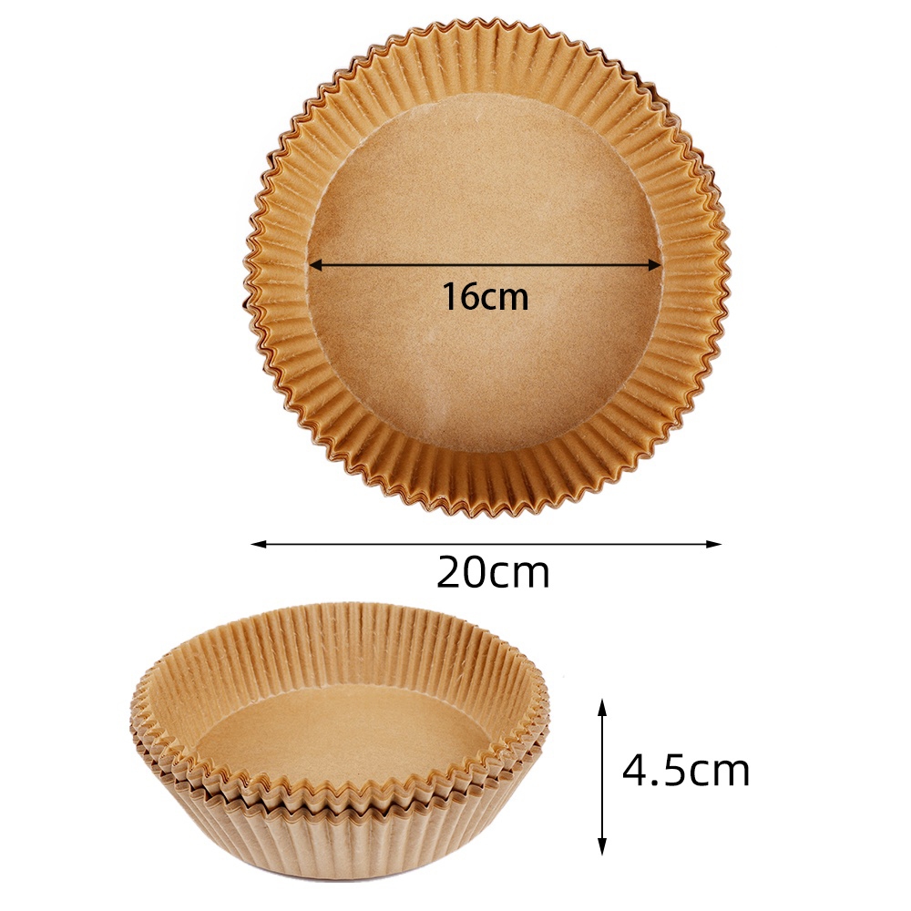 กระดาษรองอบ (แพ็ค 50/100/200ชิ้น) แผ่นรองหม้อทอด แบบใช้แล้วทิ้ง ทนความร้อน ไม่ติดและป้องกันน้ำมัน ป้องกันอาหารกระเด็น - รูปที่ 6
