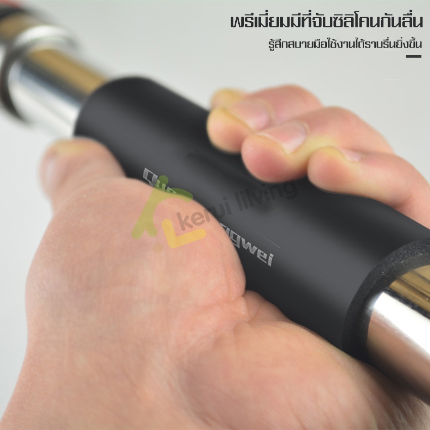 Ecoco ไม้ม๊อบถูพื้น ไม้ถูบ้านสแตนเลส พร้อมผ้าม็อบ อุปกรณ์ทำความสะอาดพื้น เเข็งเเรง ทนทาน ใช้งานง่าย - 5