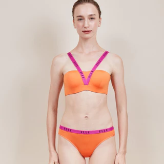 ELLE lingerie Molded bra ยกทรงรูปแบบครึ่งเต้าสายบ่าดีไซน์ไขว้ด้านหน้า - LB4615