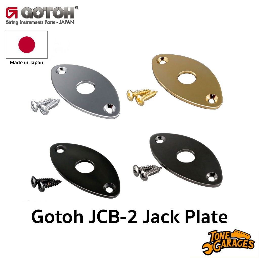 Gotoh JCB-2 Jack Plate ฝาปิดรูแจ็คกีต้าร์ เบส Made in Japan