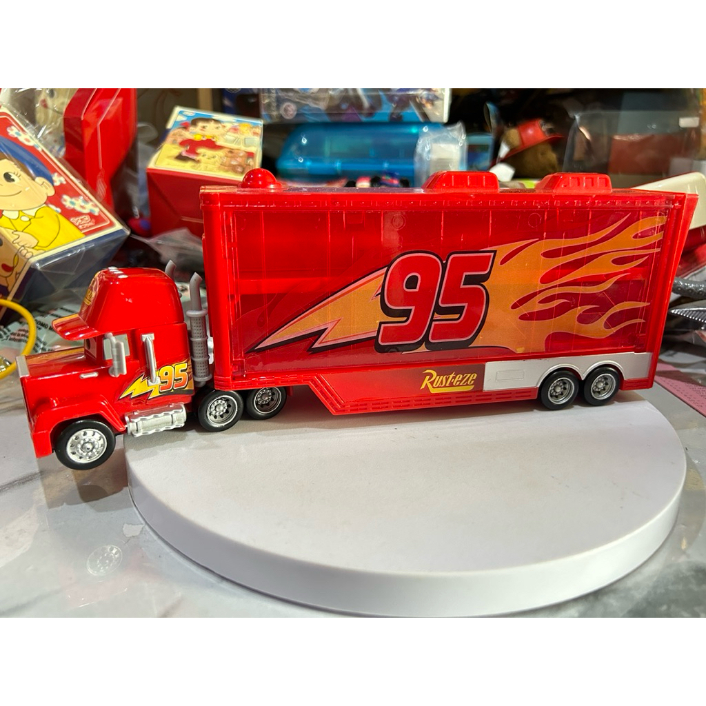 รถแมคคาร์ ใส่รถมินิ Disney Pixar Cars Mack Truck Mini Racers Transporter Hauler