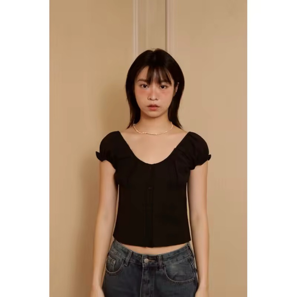 (ส่งต่อ)Mon2sun “Slip top”สี black