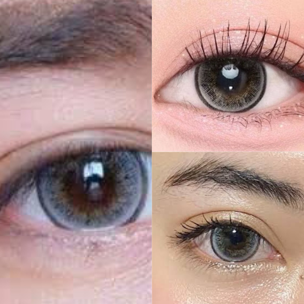 Blizzard gray,brown สีเทา,สีน้ำตาล Kissylens Bigeye ✨คอนเเทคเลนส์กรองเเสง✨