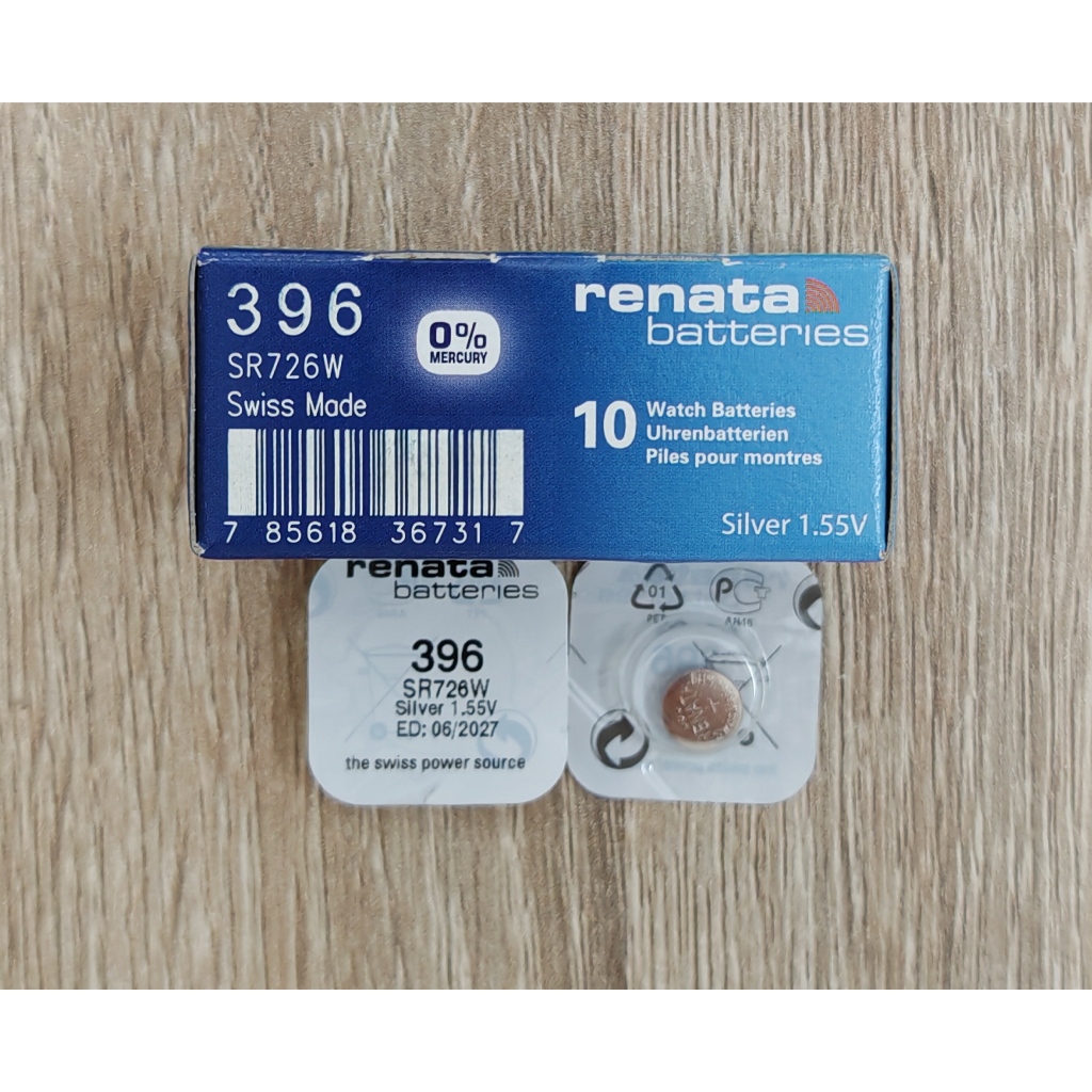 ถ่านกระดุม RENATA SR726SW 396 ของแท้ 💯%