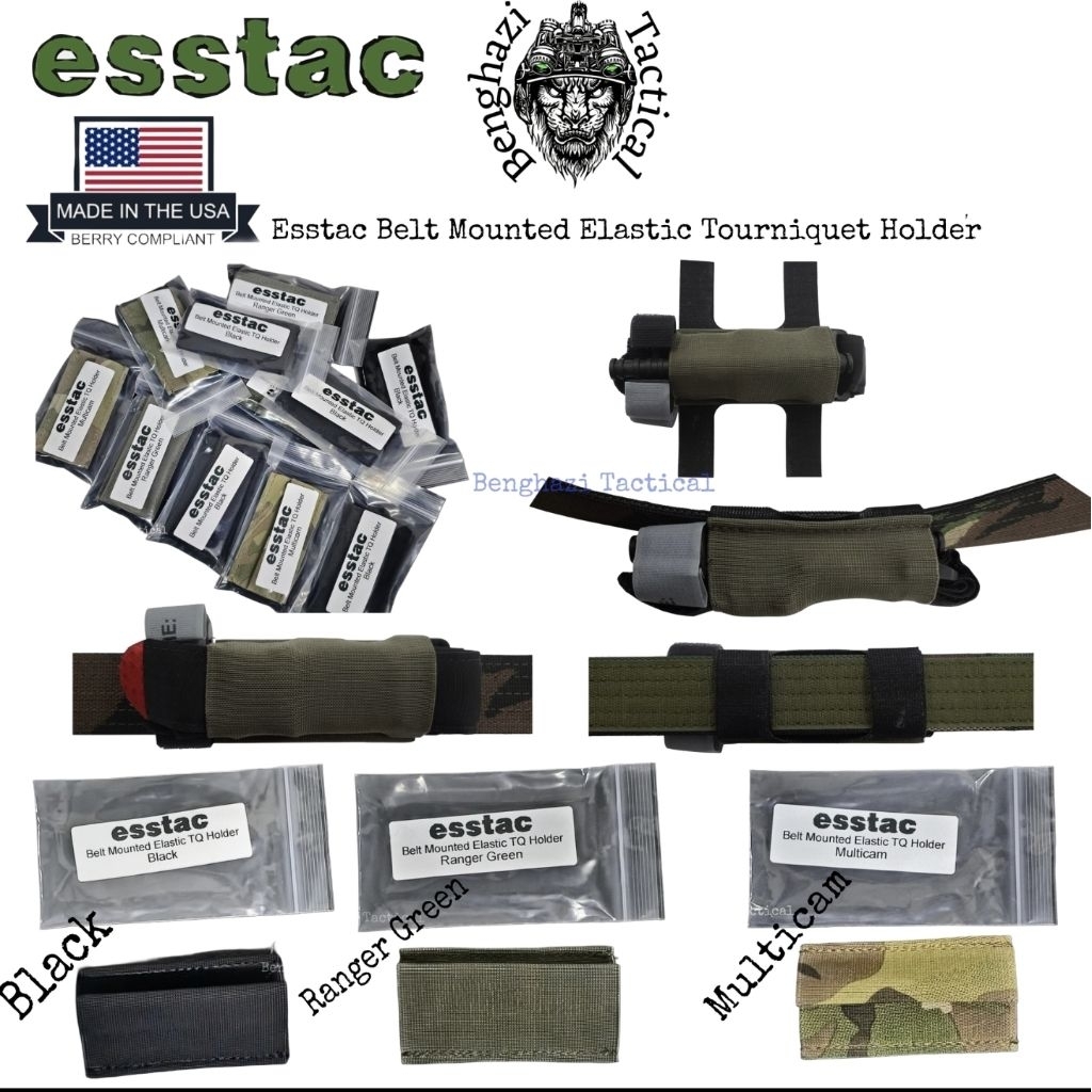 Esstac Belt Mounted TQ Holder Elastic ซอง Tq วัสดุ อลาสติค Military Spec ของแท้ Made in USA