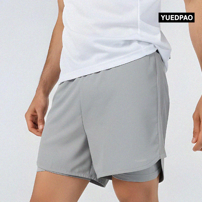 Yuedpao Sportswear - Running Shorts 2025 กางเกงออกกำลังกายขาสั้น กางเกงวิ่ง 2in1 มีซับใน พร้อมกระเป๋าด้านข้าง (5 สี) thumbnail 9