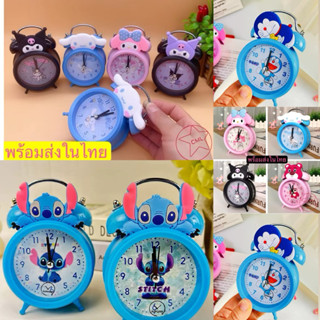 นาฬิกาปลุกแบบกระดิ่ง ลายการ์ตูนน่ารักๆ พร้อมไฟหน้าจอEE 126