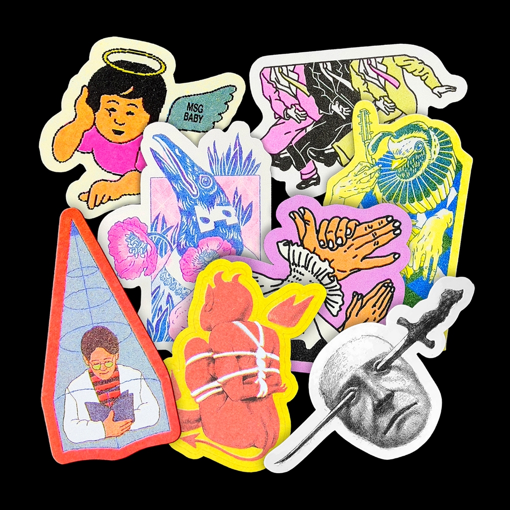 สติ๊กเกอร์ handmade artist สีสันสดใส ไดคัท sticker พิมพ์สีพิเศษไม่กันน้ำ แบรนด์Two in Row