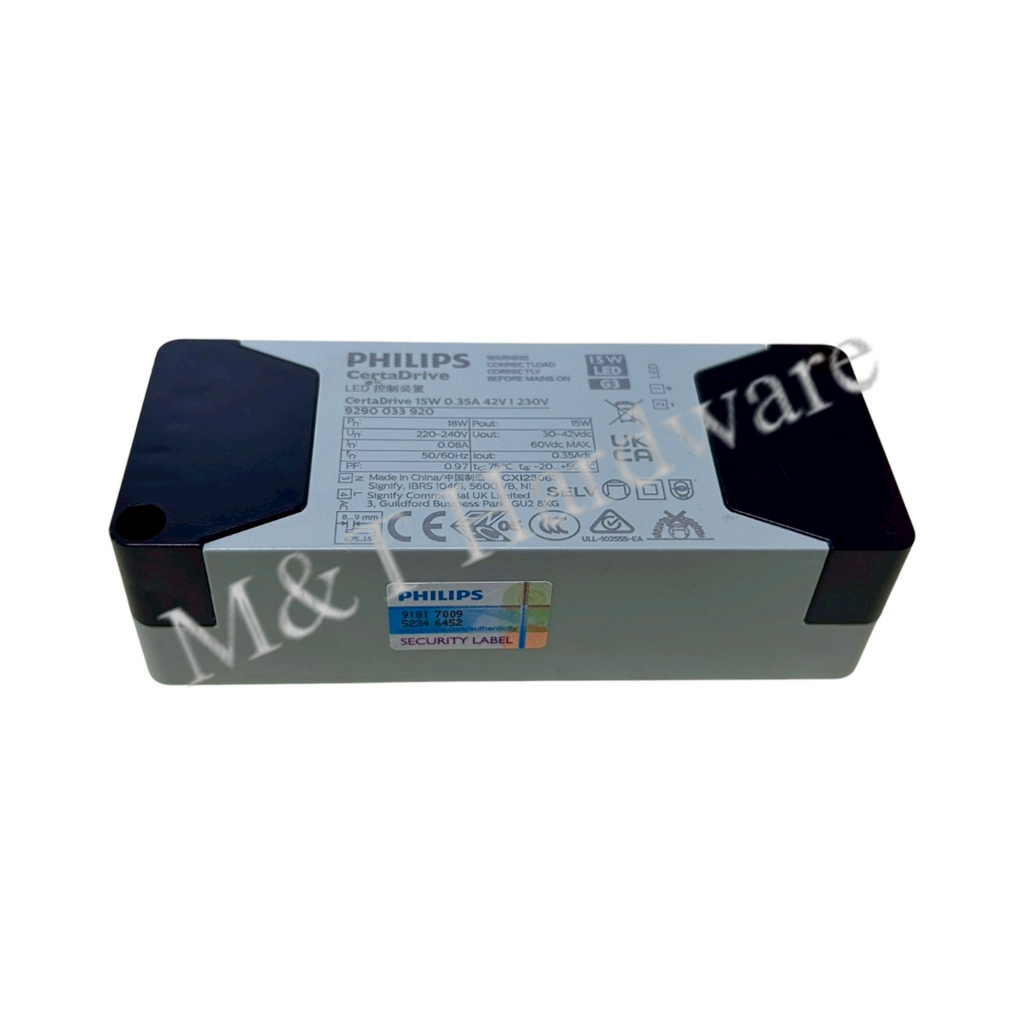 PHILIPS ฟิลิปส์ ไดร์เวอร์ LED DRIVER # CertaDrive 15W 0.35A 42V/230V G3