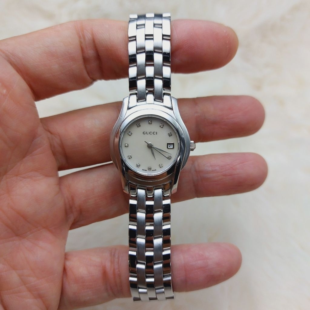 นาฬิกา GUCCI 5500L เพชรแท้🇮🇹ของแท้💯✅️✅️