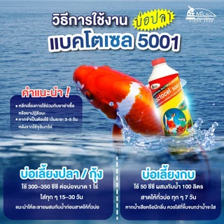 Bactocel 5001 1000cc จุลินทรีย์บ่อปลา ตู้ปลา ปรับสภาพน้ำใส ย่อยขี้ปลา แก้น้ำขุ่น ลดแอมโมเนีย