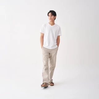 เสื้อไม่ร้อน คอวี Mynds รุ่น Regular Smart T-Shirt ผ้า Dry Tech ที่สุดแห่งความใส่สบาย ระบายอากาศดี Unisex สีขาว