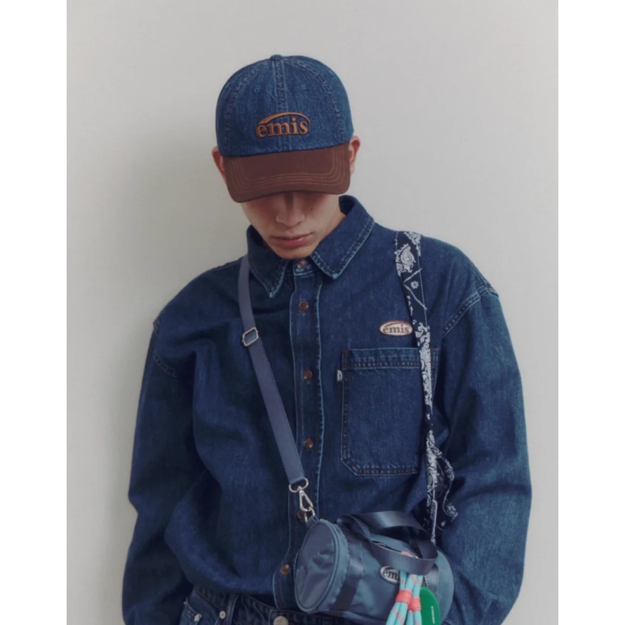 หมวก EMIS ของแท้ ลายตัวอักษร หมวกเบสบอลสไตล์เกาหลี หมวกกันแดด Unisex ใส่ไปเที่ยว พร้อมส่ง - รูปที่ 5