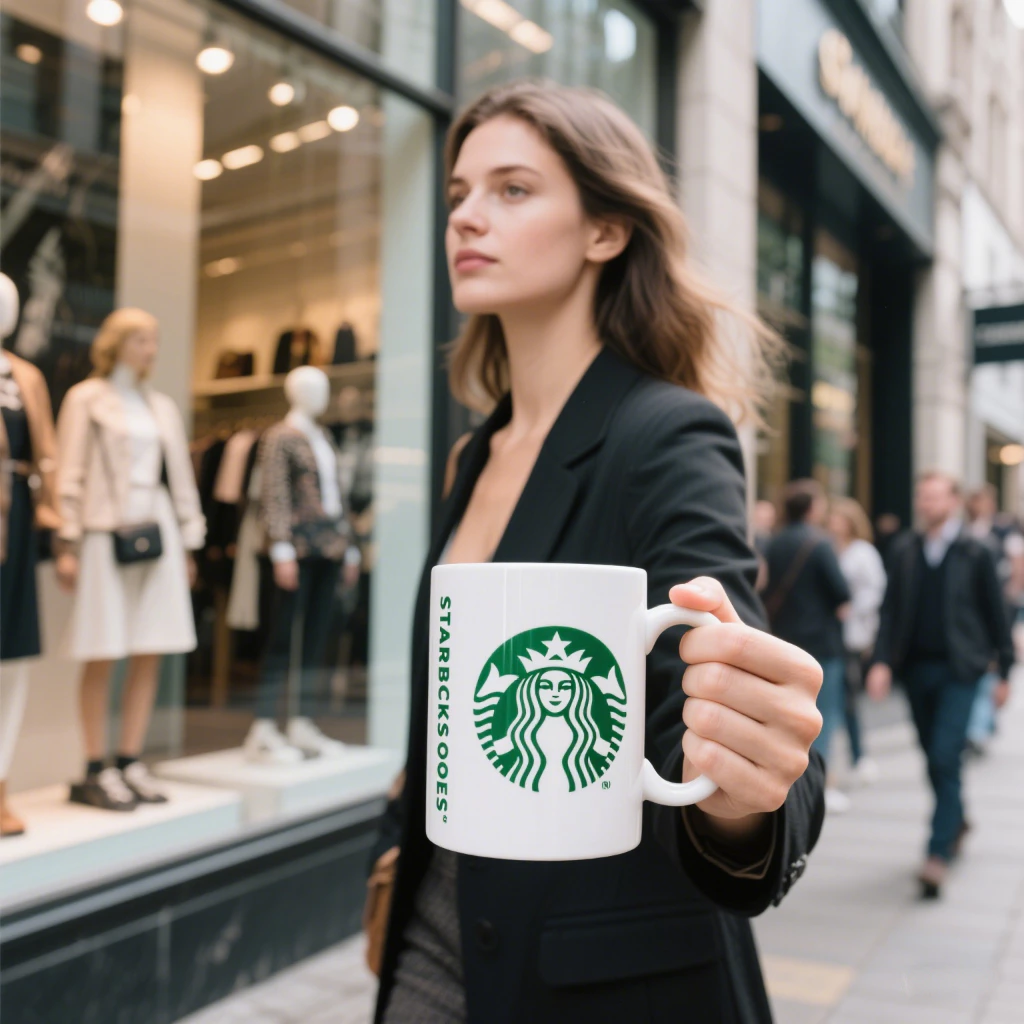 แก้วกาแฟเซรามิก Starbucks 450ml thumbnail 4