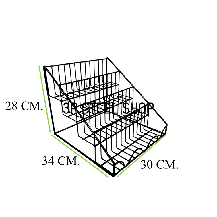 ชั้นวางของ วางน้ำหอม ขั้นบันได PE ขนาดสินค้า 30 * 34 * 28 cm