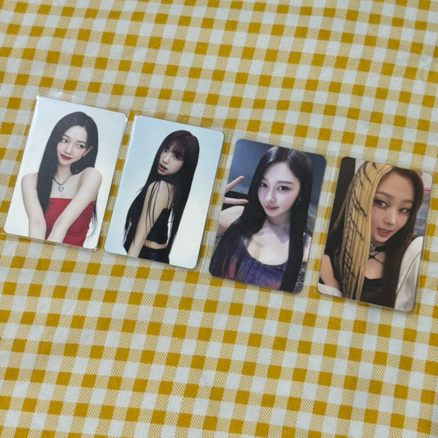 พร้อมส่ง การ์ดแท้ aespa Karina Ningning Giselle