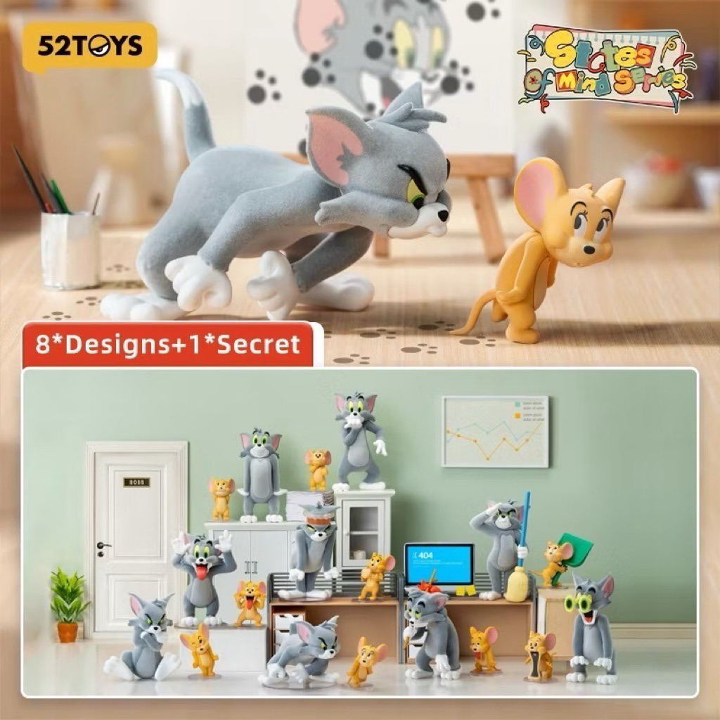 ร้าน พร้อมส่ง โมเดล ได้ 1ตัว - TOM and JERRY - States of Mind Series by 52Toys