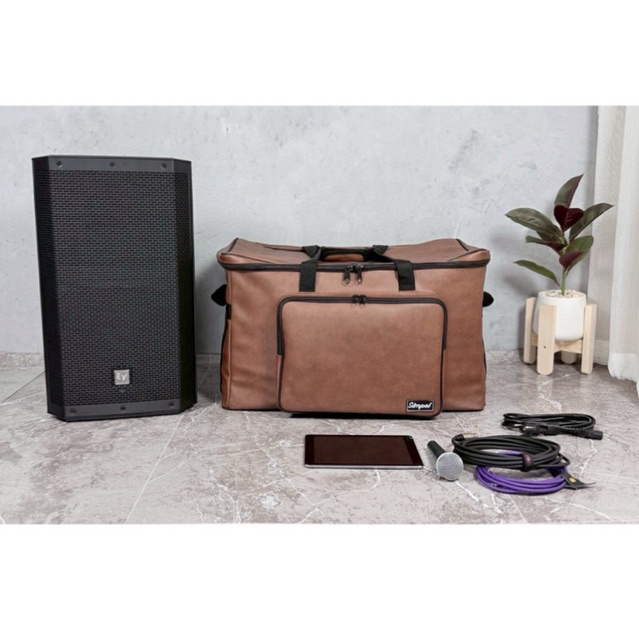 Simpel กระเป๋าใส่ลำโพง EV ZLX 12P G2 หนัง สีน้ำตาล